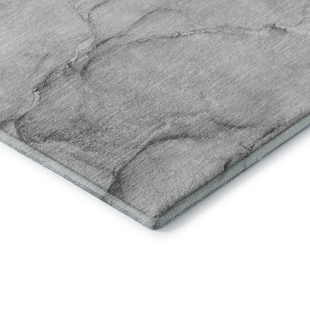Premium Machine Washable Mayfield  Gray 8' x 10' Rug. Picture 3