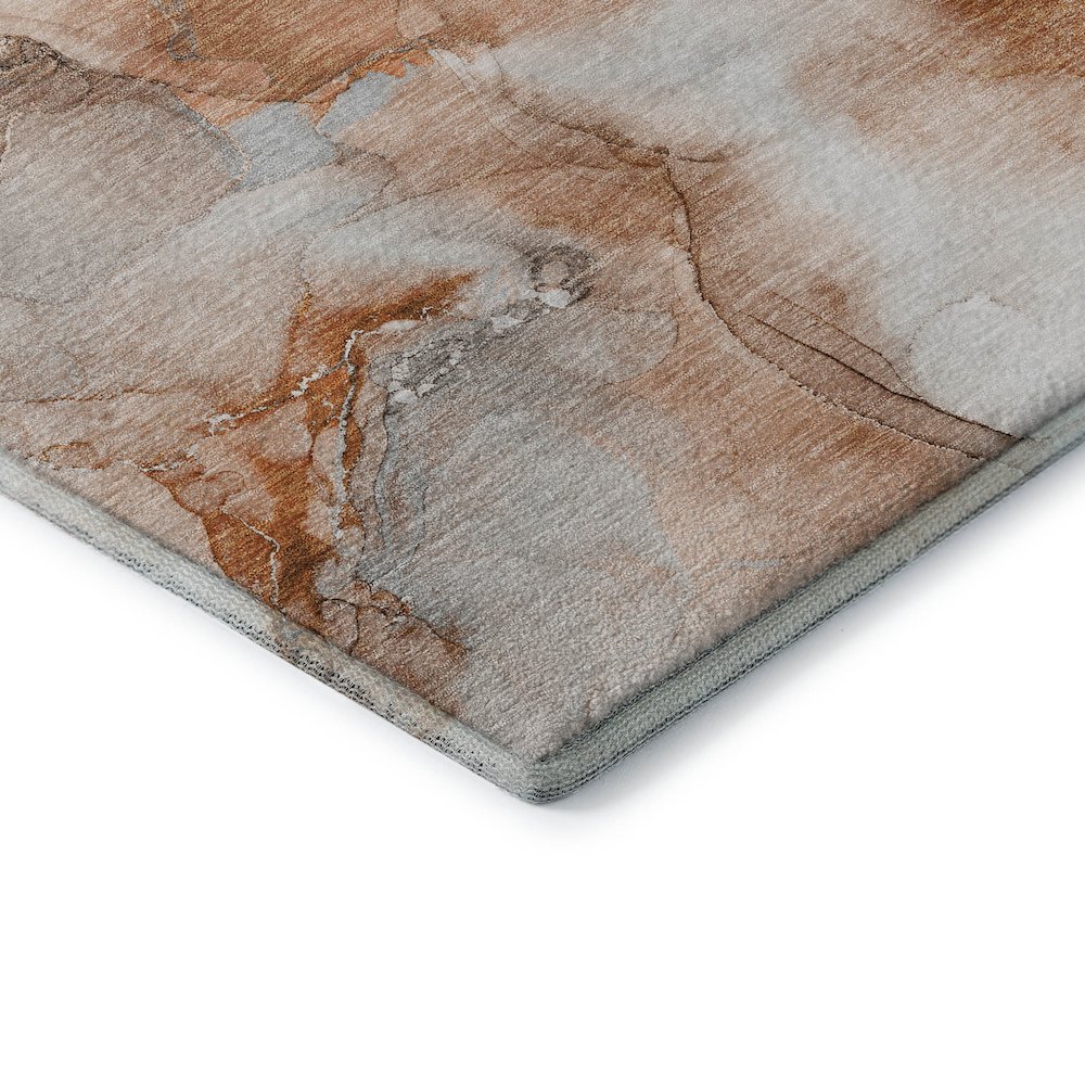 Premium Machine Washable Mayfield  Paprika 8' x 10' Rug. Picture 3