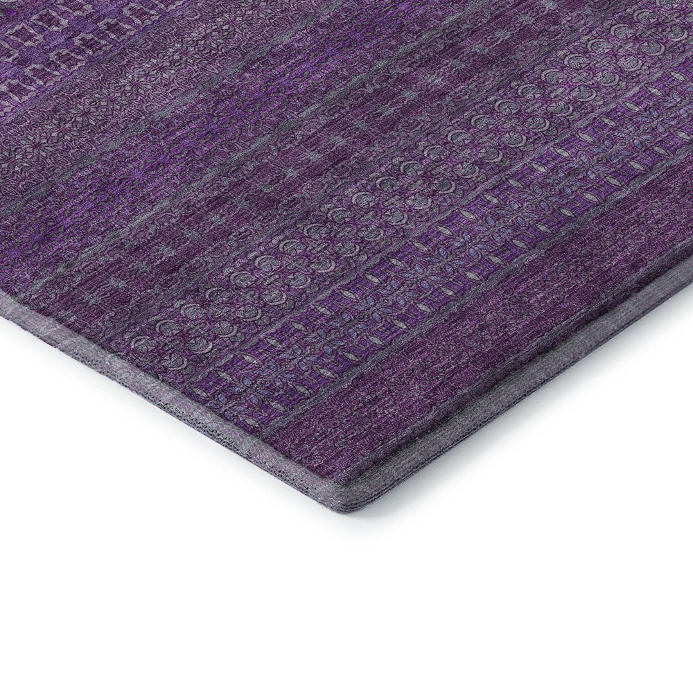 Premium Machine Washable Mayfield  Eggplant 8' x 10' Rug. Picture 3
