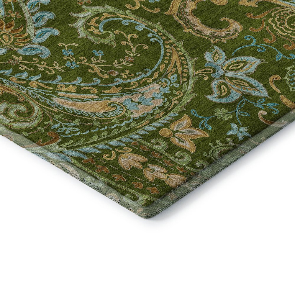 Premium Machine Washable Mayfield  Green 8' x 10' Rug. Picture 3