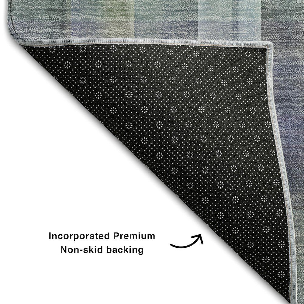 Premium Machine Washable Mayfield  Green 8' x 10' Rug. Picture 2