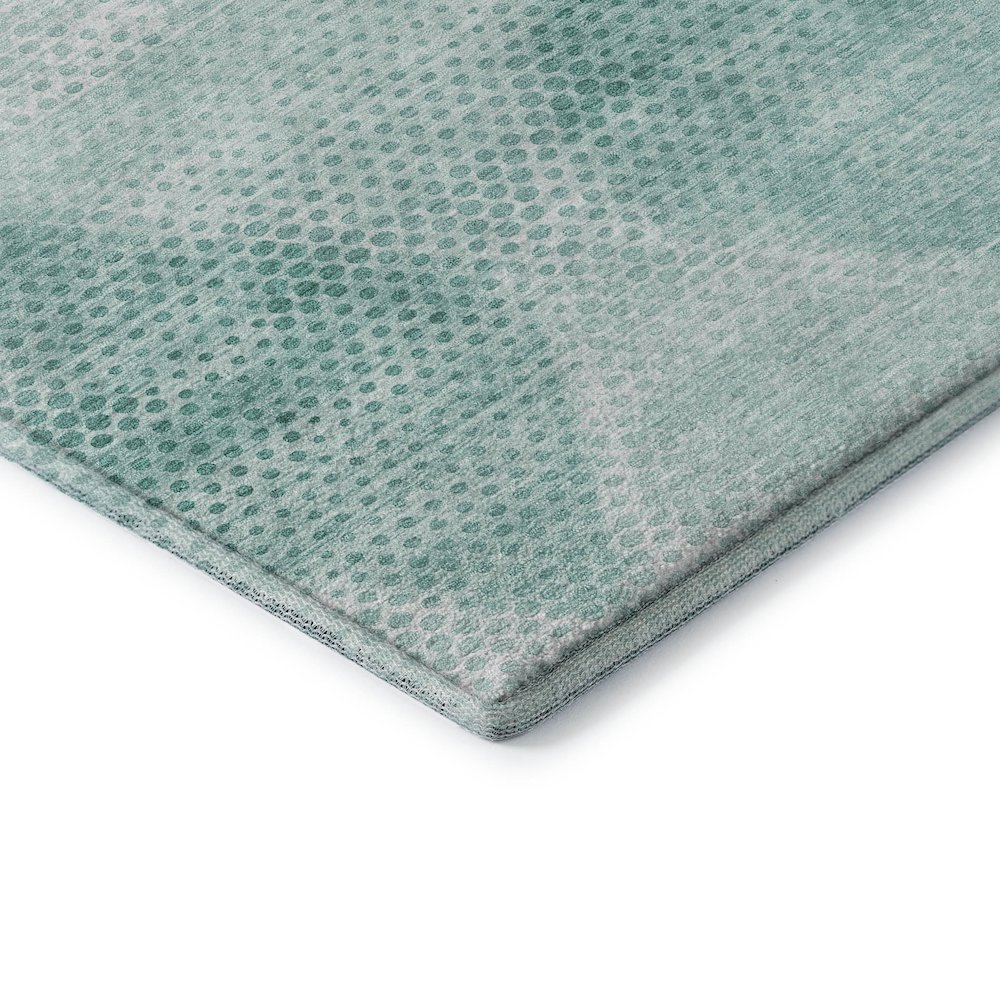 Premium Machine Washable Mayfield  Teal 8' x 10' Rug. Picture 3