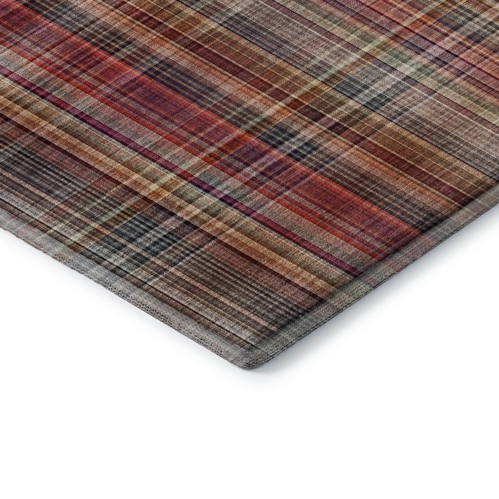 Premium Machine Washable Mayfield  Red 8' x 10' Rug. Picture 3