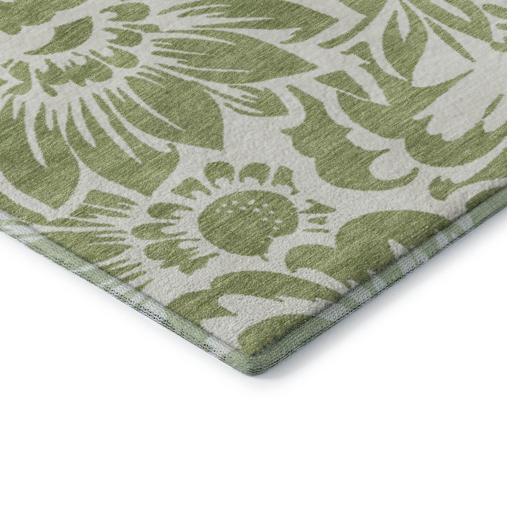 Premium Machine Washable Mayfield  Aloe 8' x 10' Rug. Picture 3