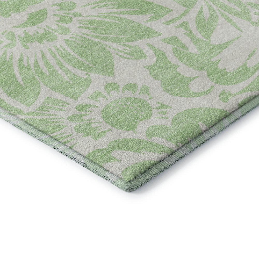 Premium Machine Washable Mayfield  Mint 8' x 10' Rug. Picture 3