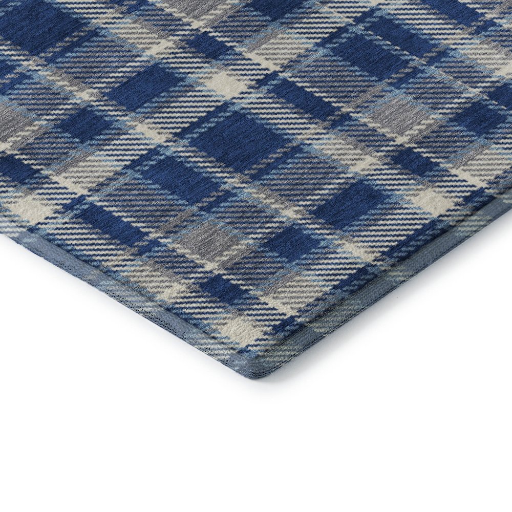 Premium Machine Washable Mayfield  Navy 8' x 10' Rug. Picture 3