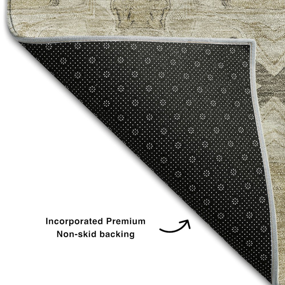 Premium Machine Washable Mayfield  Beige 8' x 10' Rug. Picture 2