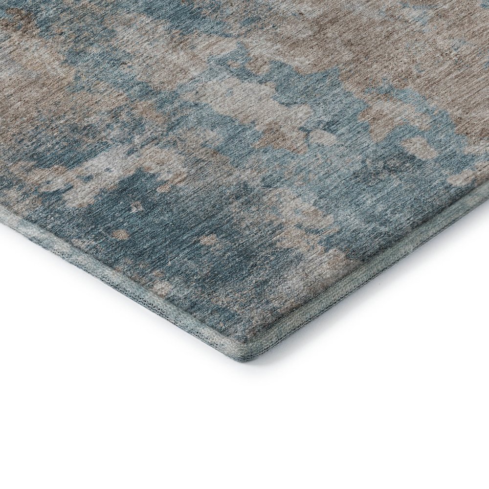 Premium Machine Washable Mayfield  Teal 8' x 10' Rug. Picture 3