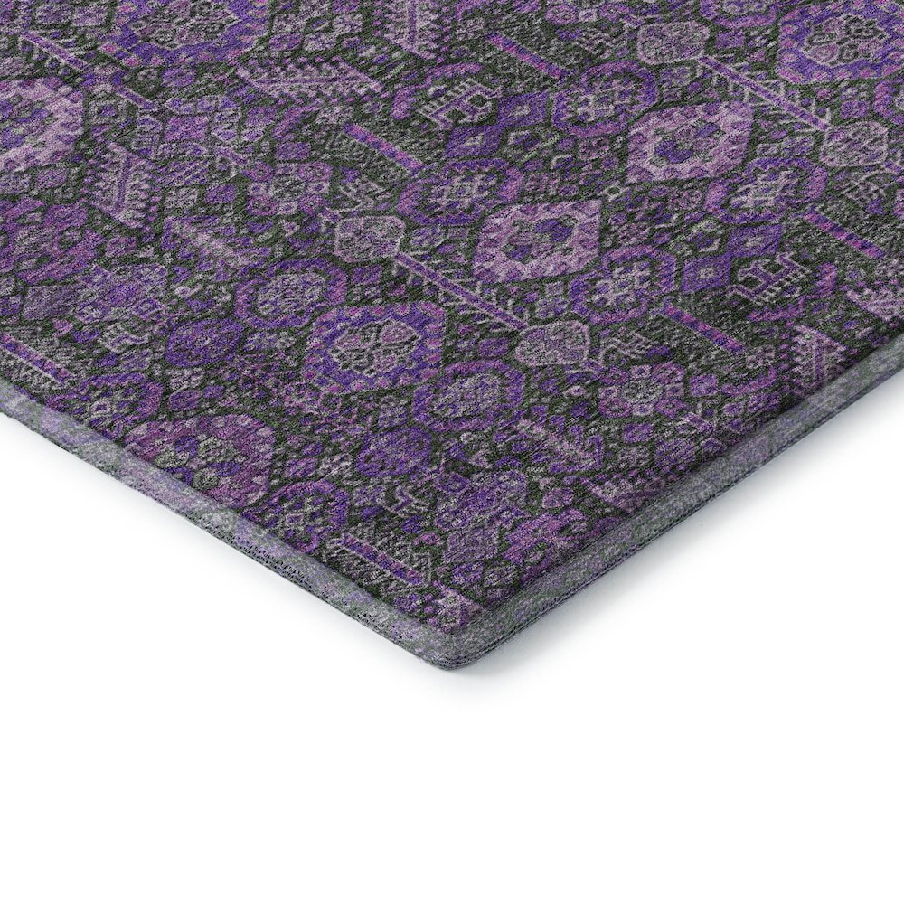 Premium Machine Washable Mayfield  Purple 8' x 10' Rug. Picture 3