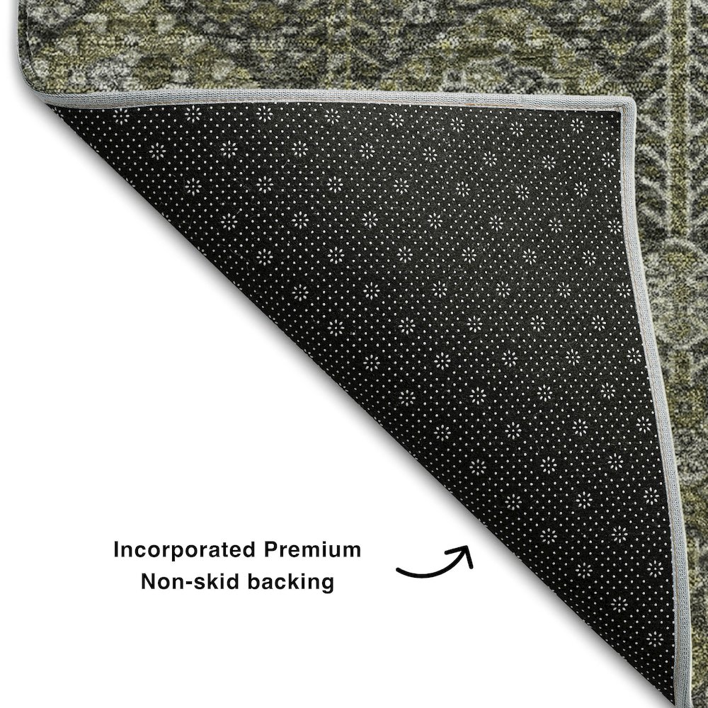 Premium Machine Washable Mayfield  Taupe 8' x 10' Rug. Picture 2