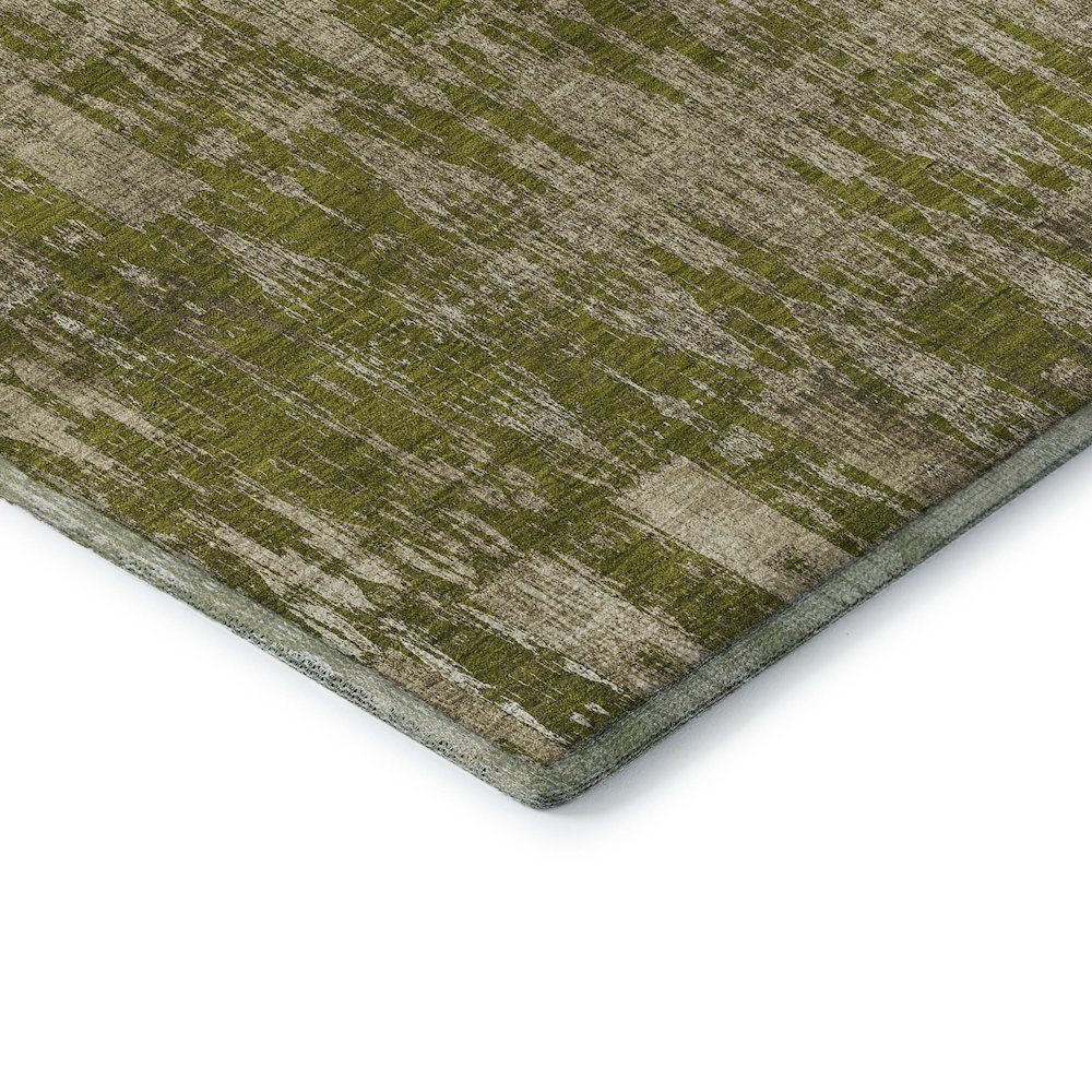 Premium Machine Washable Mayfield  Olive 8' x 10' Rug. Picture 3