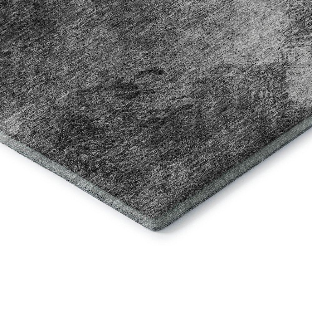 Premium Machine Washable Mayfield  Gray 8' x 10' Rug. Picture 3