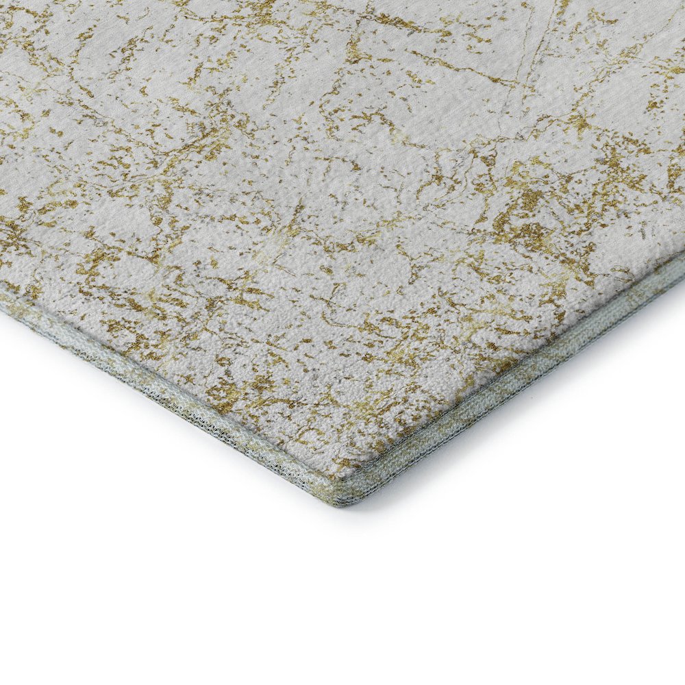 Premium Machine Washable Mayfield  Gold 8' x 10' Rug. Picture 3