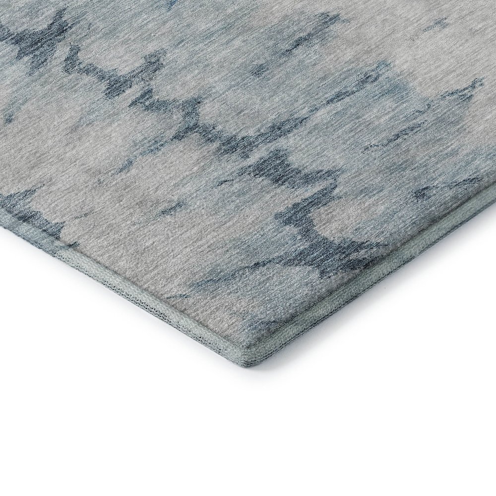 Premium Machine Washable Mayfield  Blue 8' x 10' Rug. Picture 3