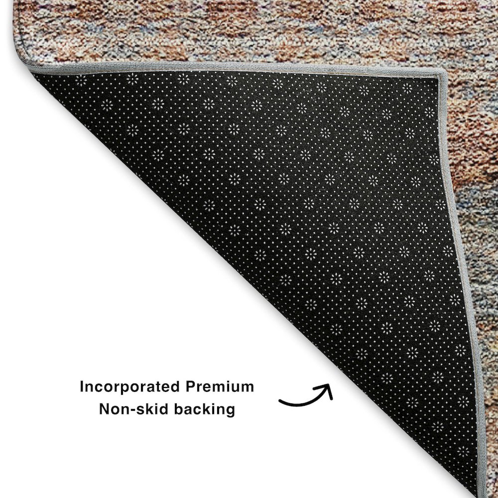 Premium Machine Washable Mayfield  Paprika 8' x 10' Rug. Picture 2