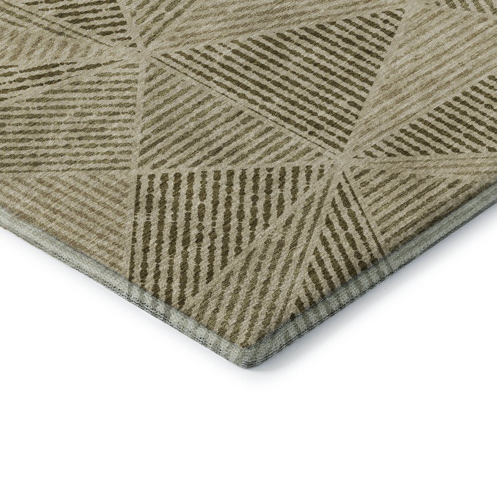 Premium Machine Washable Mayfield  Khaki 8' x 10' Rug. Picture 3