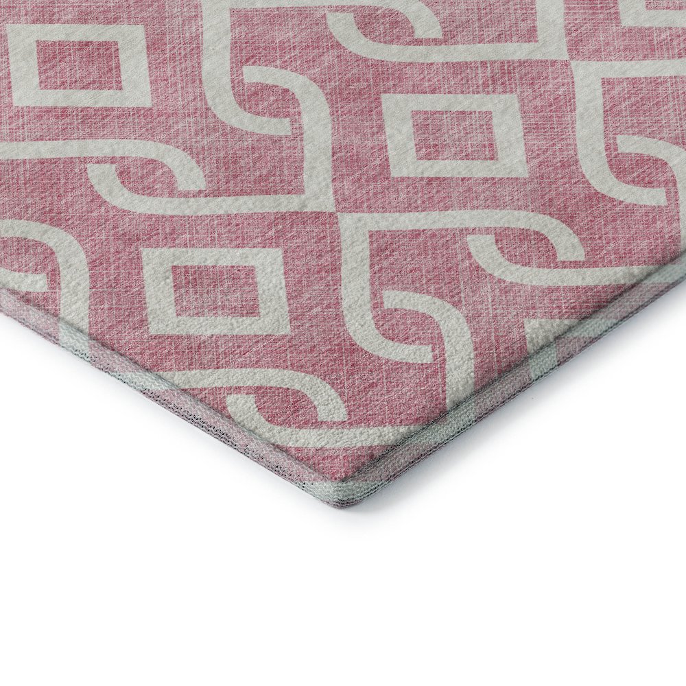 Premium Machine Washable Mayfield  Blush 8' x 10' Rug. Picture 3
