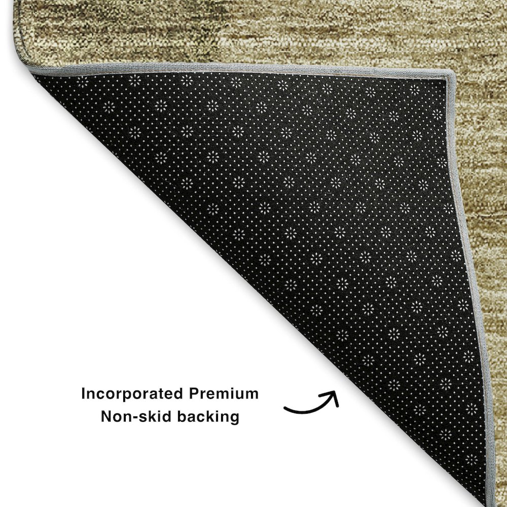 Premium Machine Washable Mayfield  Taupe 8' x 10' Rug. Picture 2
