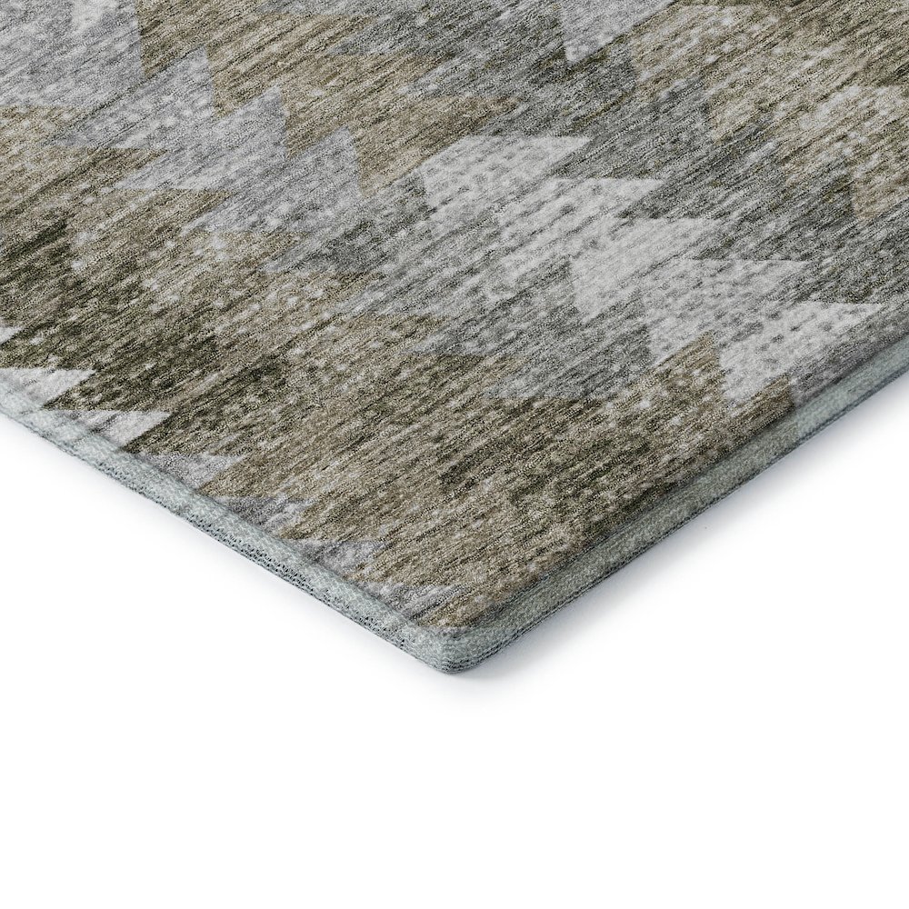 Premium Machine Washable Mayfield  Brown 8' x 10' Rug. Picture 3