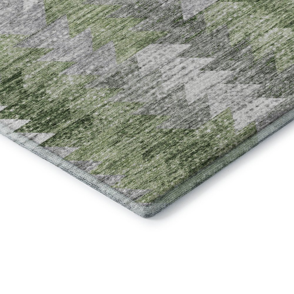 Premium Machine Washable Mayfield  Green 8' x 10' Rug. Picture 3