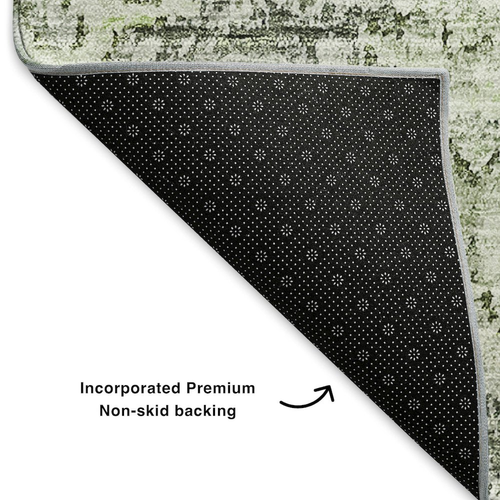 Premium Machine Washable Mayfield  Aloe 8' x 10' Rug. Picture 2