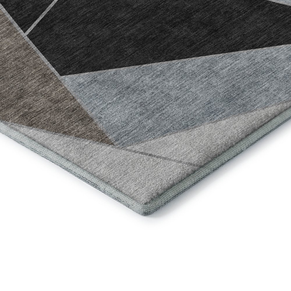 Premium Machine Washable Mayfield  Chocolate 8' x 10' Rug. Picture 3