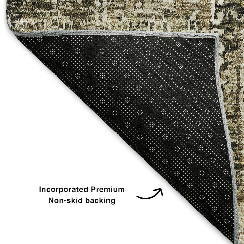 Premium Machine Washable Mayfield  Coffee 8' x 10' Rug. Picture 2