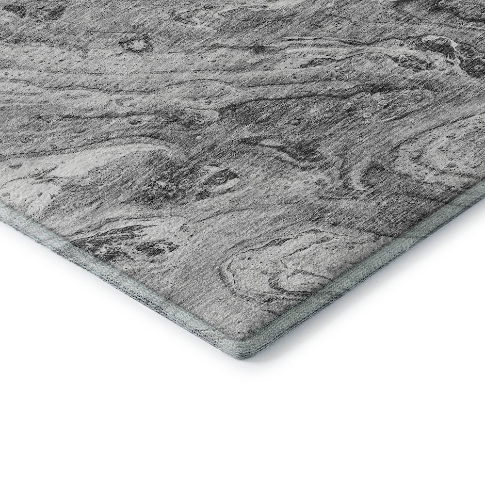 Premium Machine Washable Mayfield  Gray 8' x 10' Rug. Picture 3
