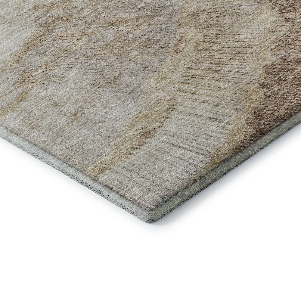Premium Machine Washable Mayfield  Brown 8' x 10' Rug. Picture 3