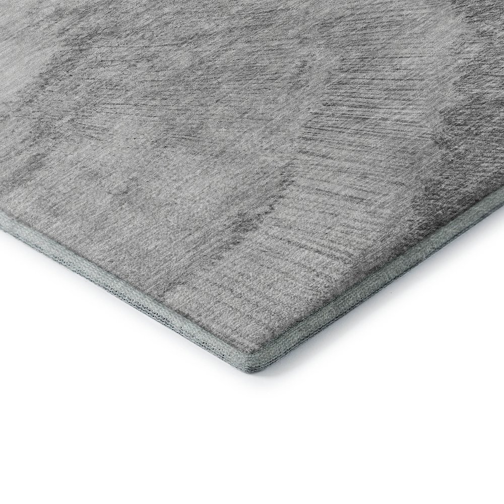 Premium Machine Washable Mayfield  Gray 8' x 10' Rug. Picture 3