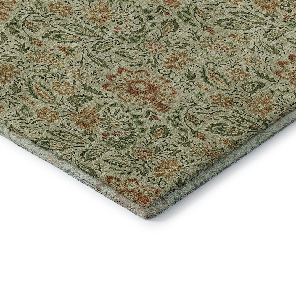 Premium Machine Washable Mayfield AMF660 Aloe 8' x 10' Rug. Picture 3
