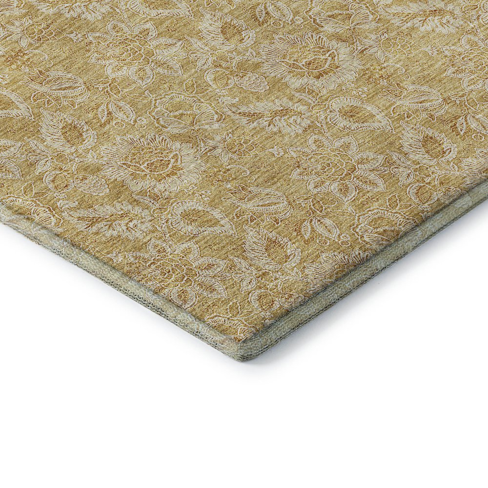 Premium Machine Washable Mayfield AMF661 Gold 8' x 10' Rug. Picture 3