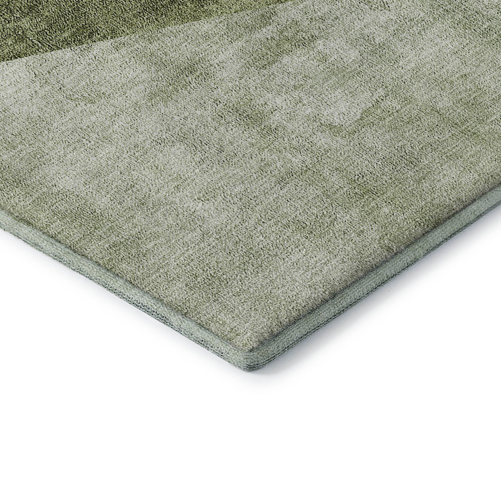 Premium Machine Washable Mayfield AMF671 Olive 8' x 10' Rug. Picture 3