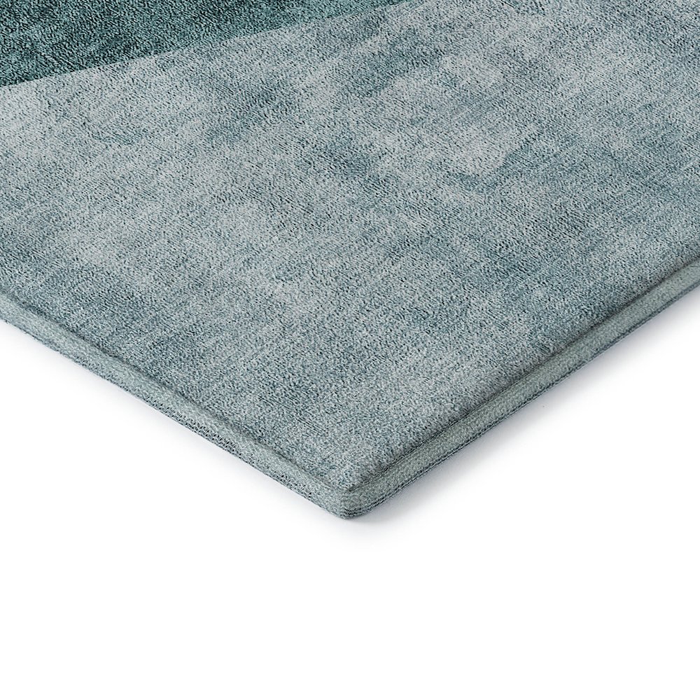 Premium Machine Washable Mayfield AMF671 Teal 8' x 10' Rug. Picture 3