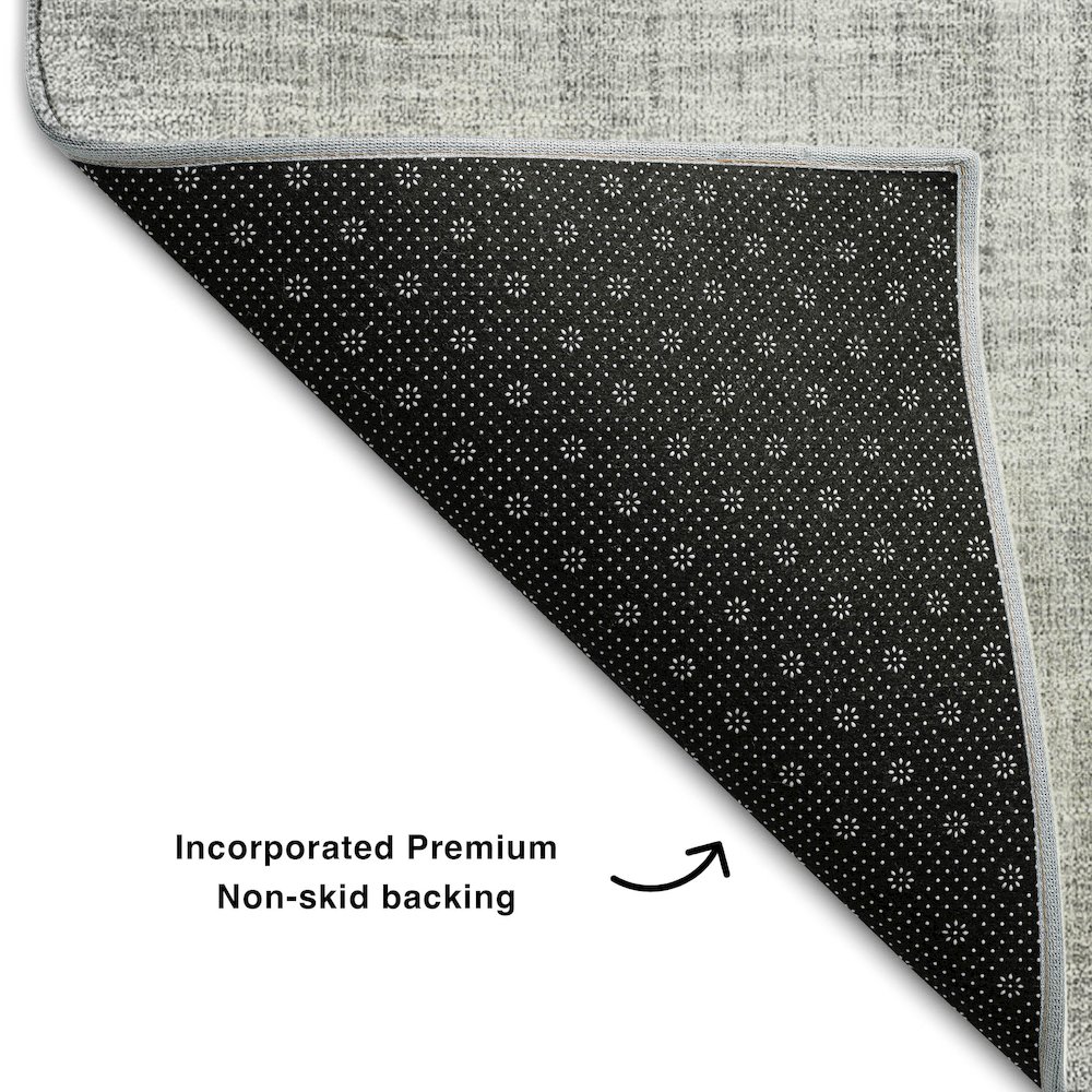 Premium Machine Washable Mayfield AMF676 Gray 8' x 10' Rug. Picture 2