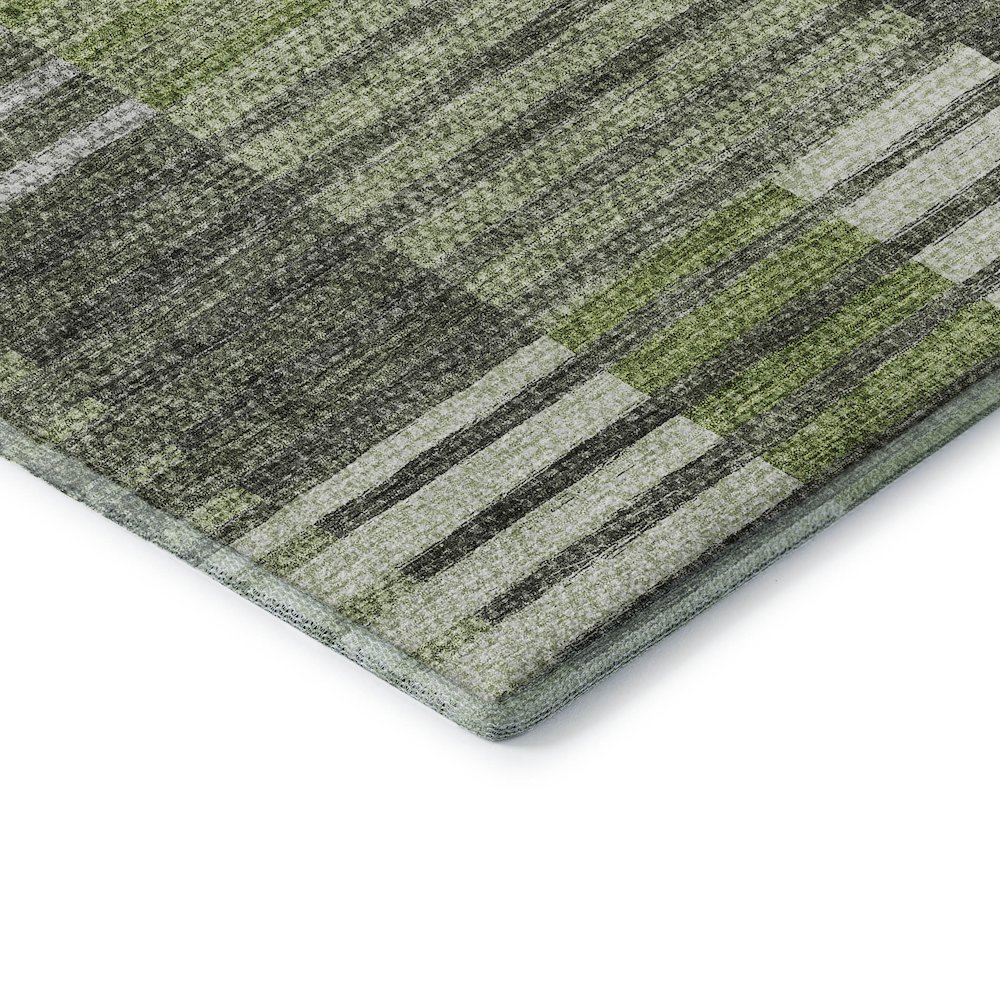 Premium Machine Washable Mayfield AMF687 Green 8' x 10' Rug. Picture 3