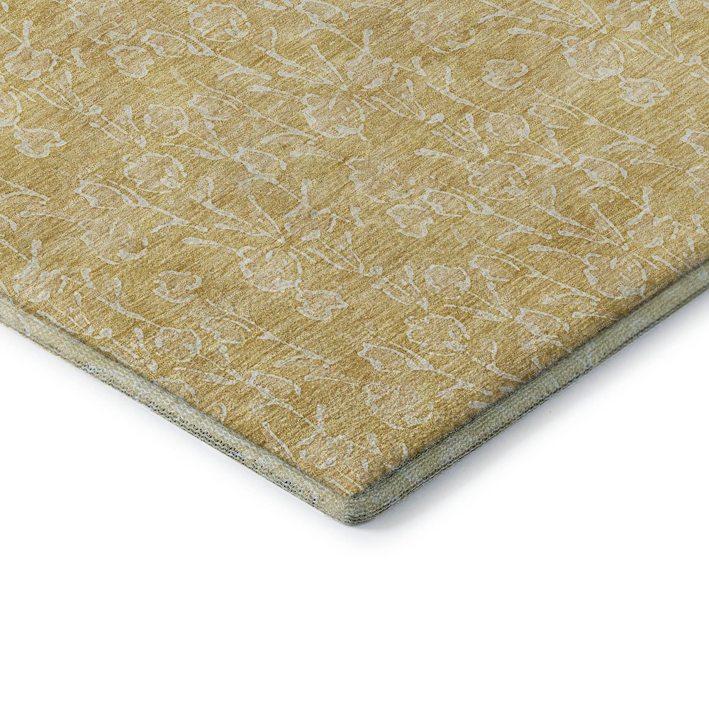 Premium Machine Washable Mayfield AMF691 Gold 8' x 10' Rug. Picture 3