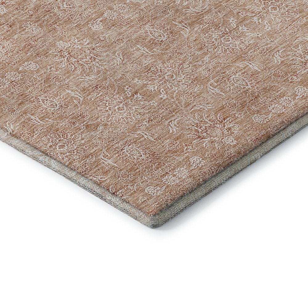 Premium Machine Washable Mayfield AMF703 Coral 8' x 10' Rug. Picture 3