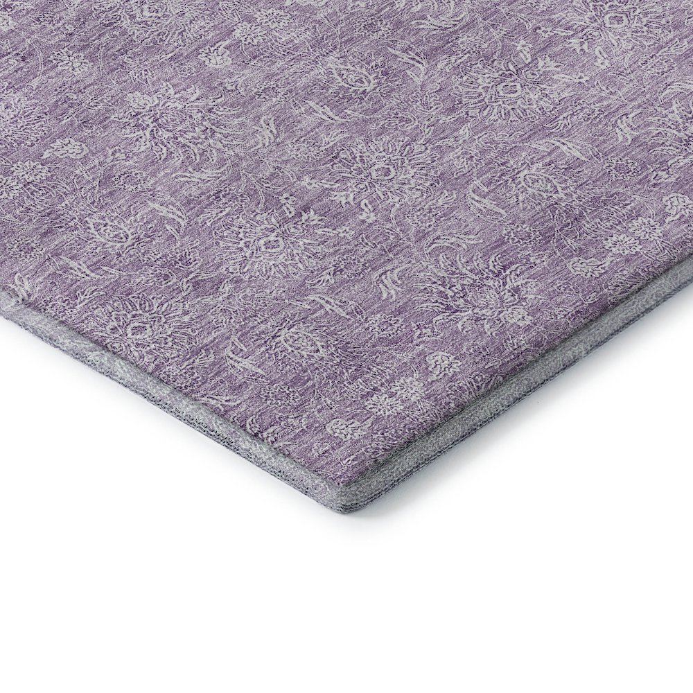 Premium Machine Washable Mayfield AMF703 Lavender 8' x 10' Rug. Picture 3