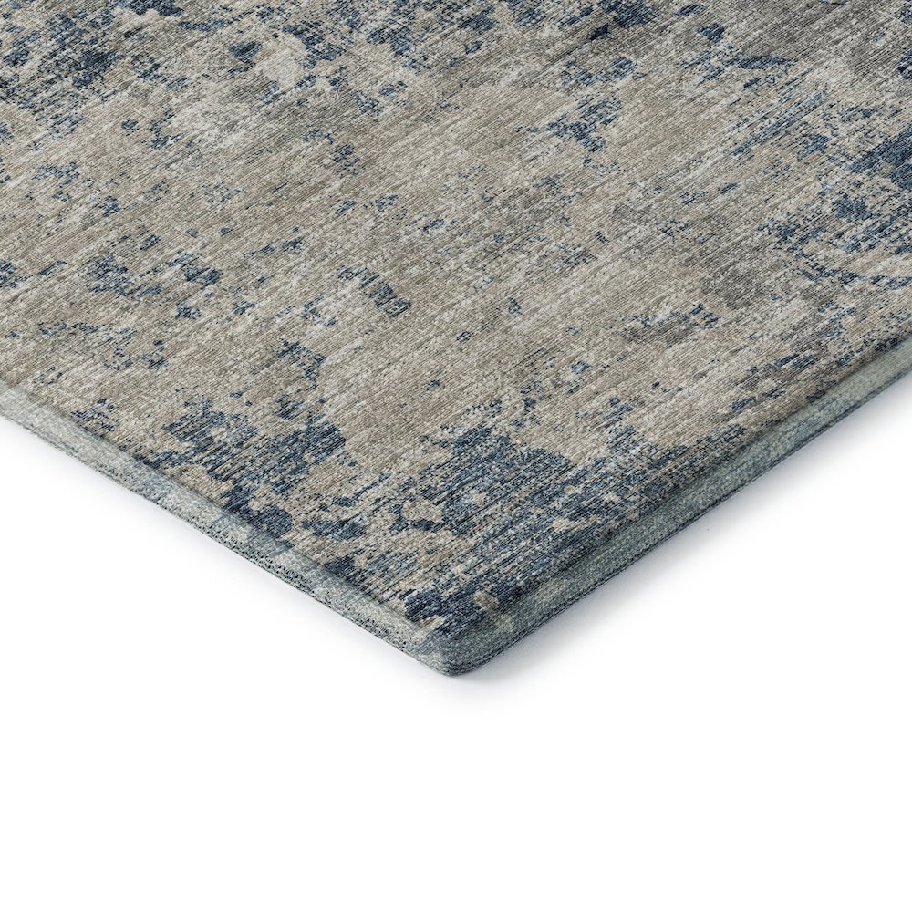 Premium Machine Washable Mayfield  Blue 8' x 10' Rug. Picture 3