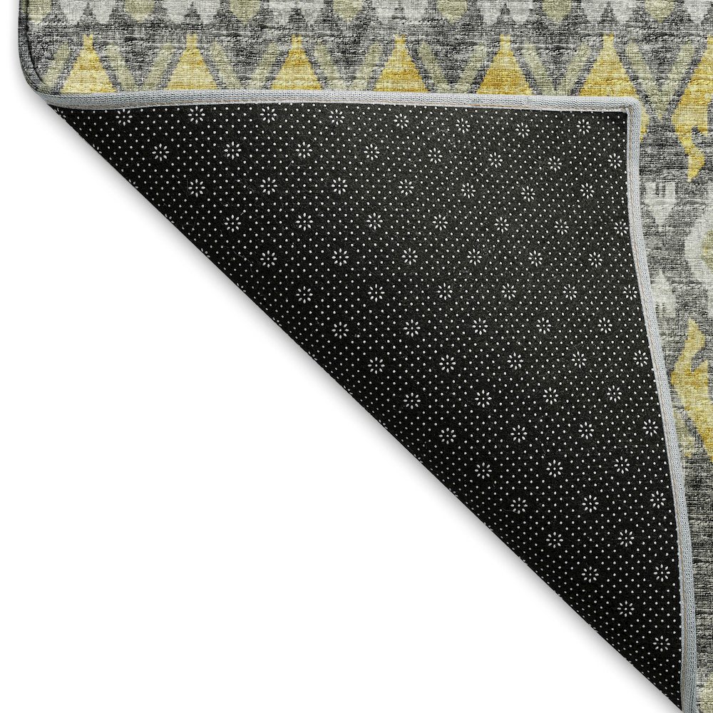 Premium Machine Washable Mayfield  Gray 8' x 10' Rug. Picture 2