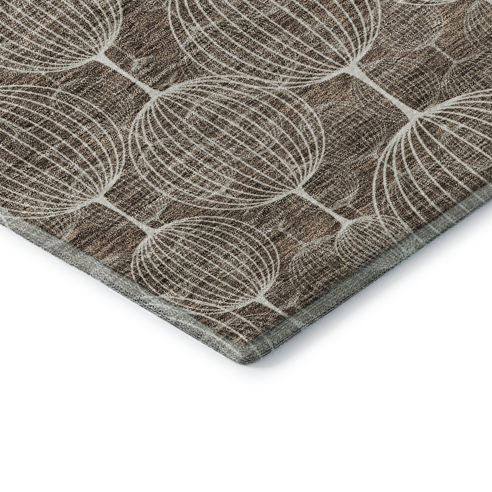 Premium Machine Washable Mayfield AMF732 Chocolate 8' x 10' Rug. Picture 3