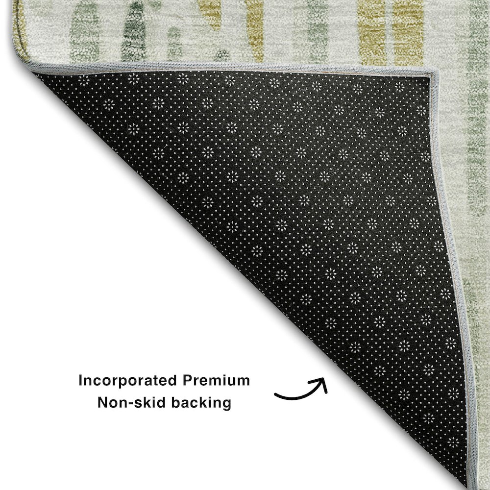 Premium Machine Washable Mayfield AMF739 Sage 8' x 10' Rug. Picture 2