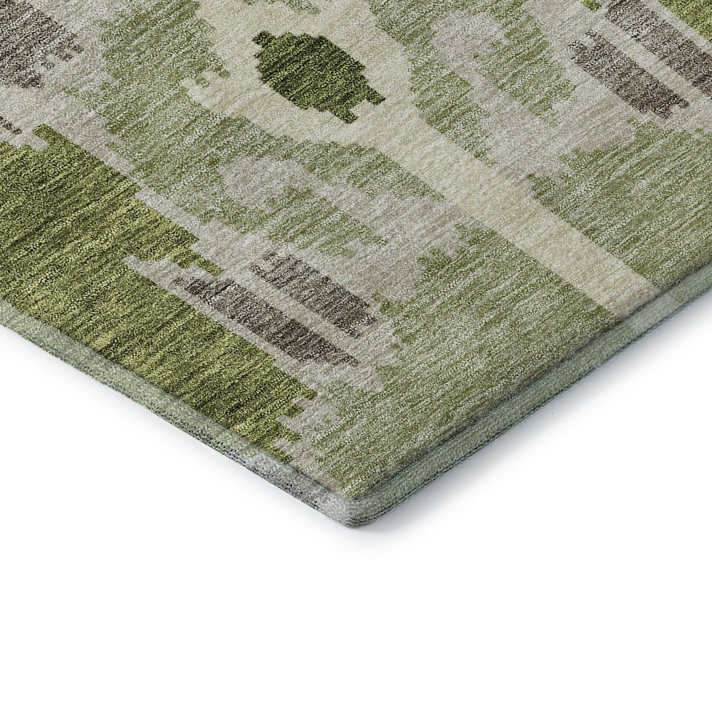 Premium Machine Washable Mayfield AMF748 Olive 8' x 10' Rug. Picture 3