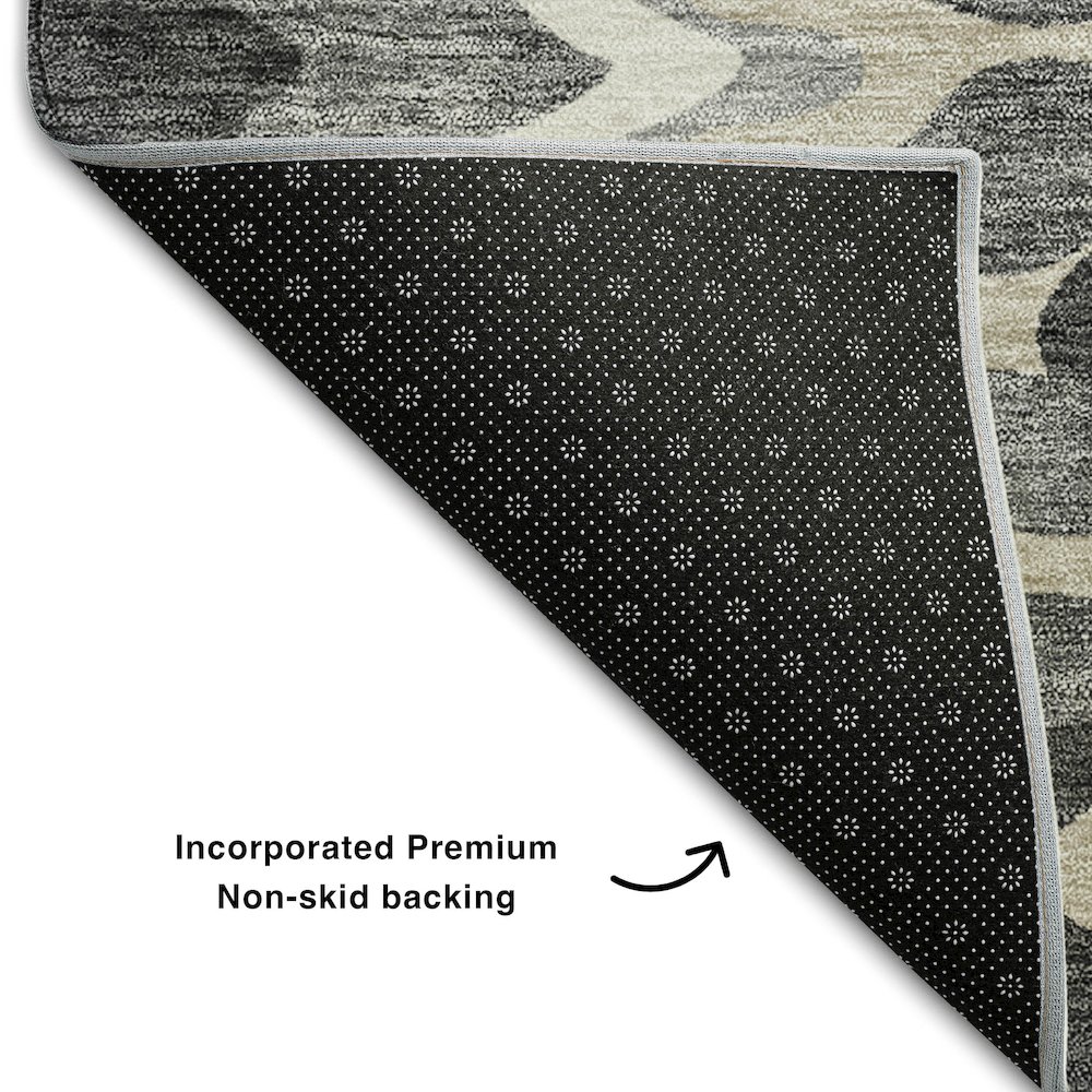 Premium Machine Washable Mayfield AMF750 Gray 8' x 10' Rug. Picture 2