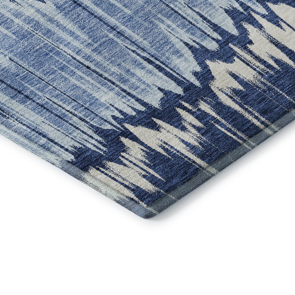 Premium Machine Washable Mayfield AMF755 Navy 8' x 10' Rug. Picture 3