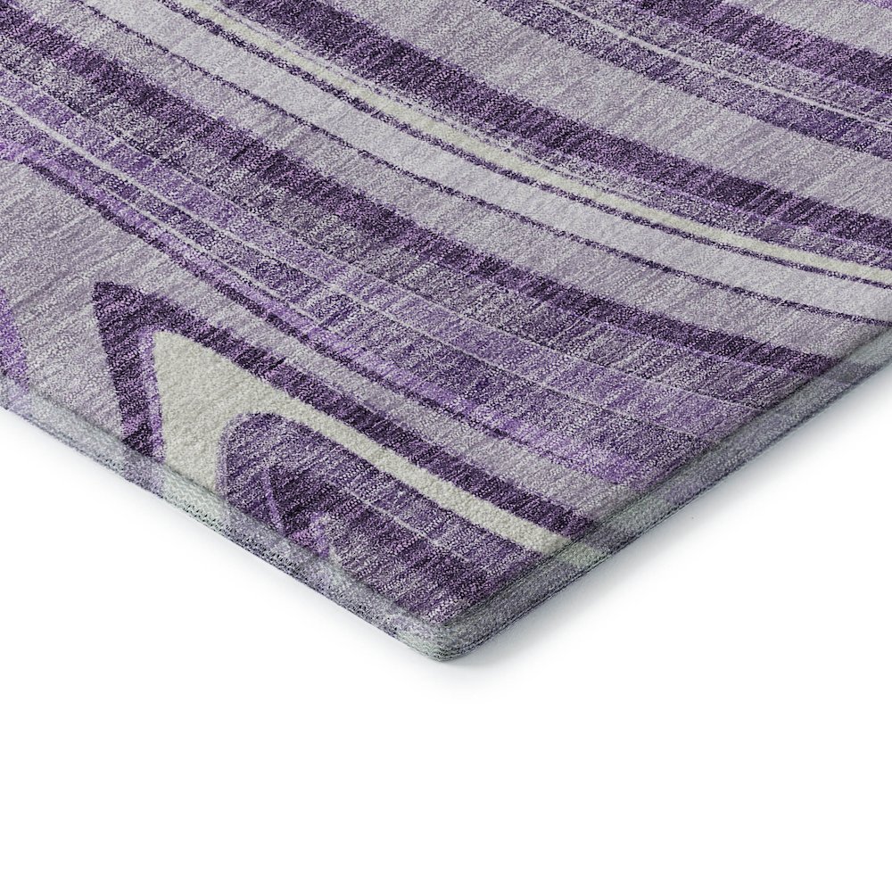 Premium Machine Washable Mayfield AMF756 Lavender 8' x 10' Rug. Picture 3
