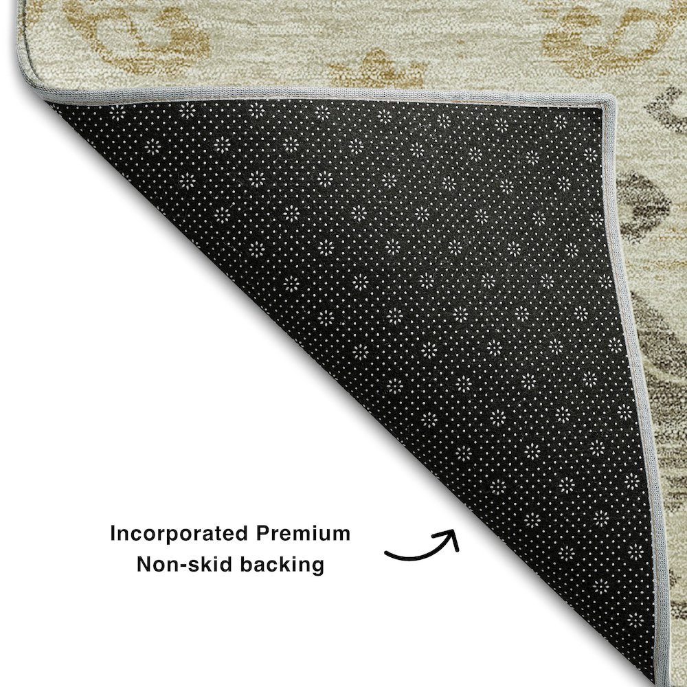 Premium Machine Washable Mayfield AMF759 Beige 8' x 10' Rug. Picture 2