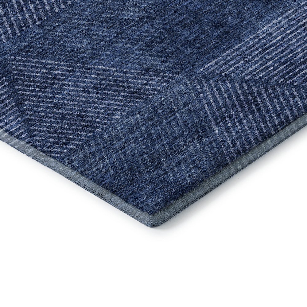 Premium Machine Washable Mayfield AMF777 Navy 8' x 10' Rug. Picture 3