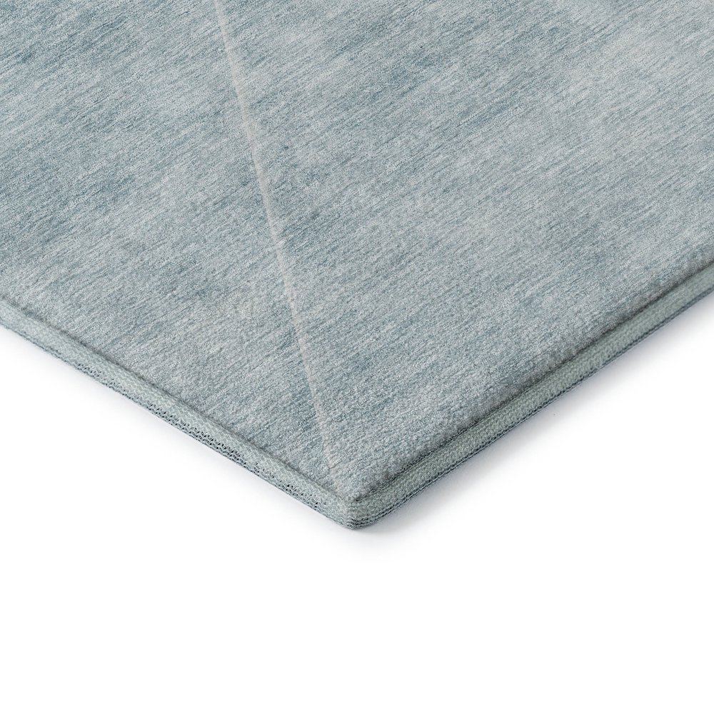Premium Machine Washable Mayfield AMF779 Teal 8' x 10' Rug. Picture 3